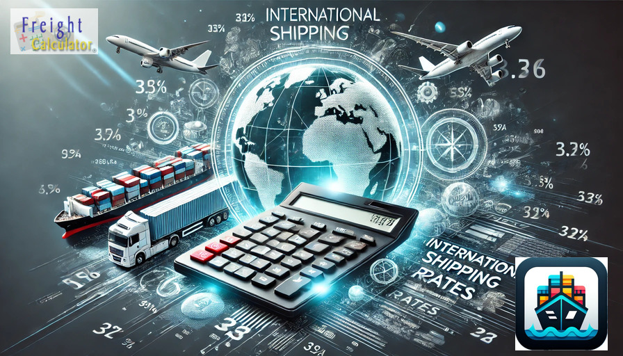 Calculate International air-freight and ocean container shipping cost